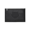 ELLE HOMME Genuine Leather Clutch, Envelope Bag, Cell Phone Pouch, Clutch Regular Men's Black EB868710202