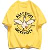 Silly Goose University Printing Women TShirts Summer Short Sleeve Loose T Shirt Crewneck Streetwear Women Soft Clothes