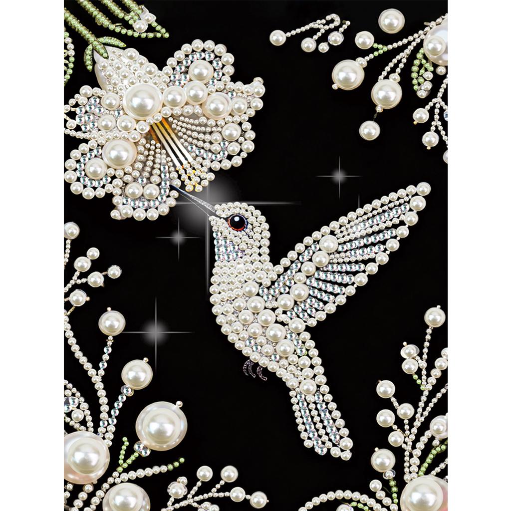 DIY Pearl Painting Kit for Adults Beginners Home Wall Decor Pearl Gem Paintings Picture Arts Craft 30x40cm Without Frame