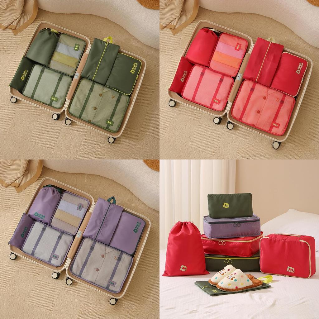 Travel Organizer Set With Waterresistant Canvas For Luggage And Home Storage