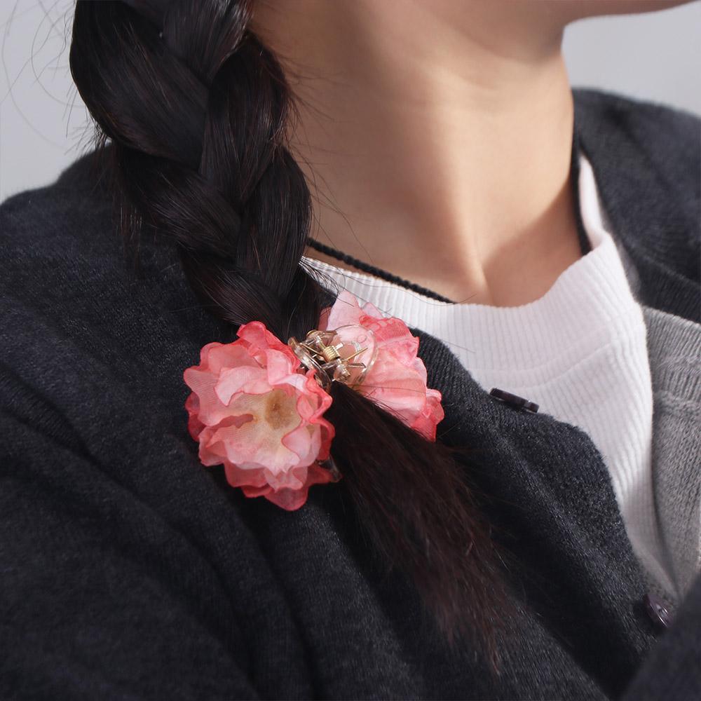 Simulated Flower Flower Hair Claw Korean Style Hair Crab Clip Trendy Children Hair Catches Women
