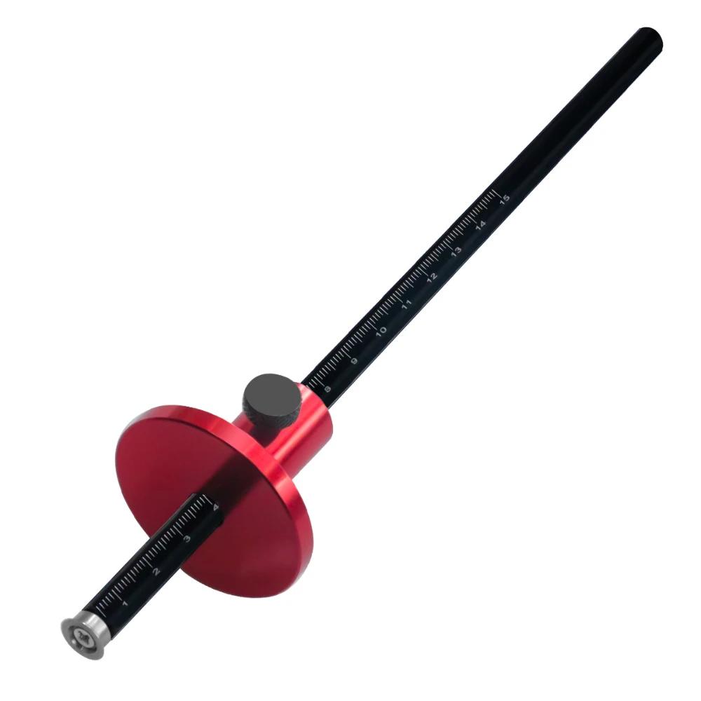 Carpentry Parallel Line Drawing Mortise Wood Scribe Tool,Wheel Marking Gauge With Fine-tuning Woodworking European Style Scriber