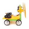Wind Power Car DIY Electronic Kit Technology Science Toys Baby Child Educational Wind-powered Motor Robot G122
