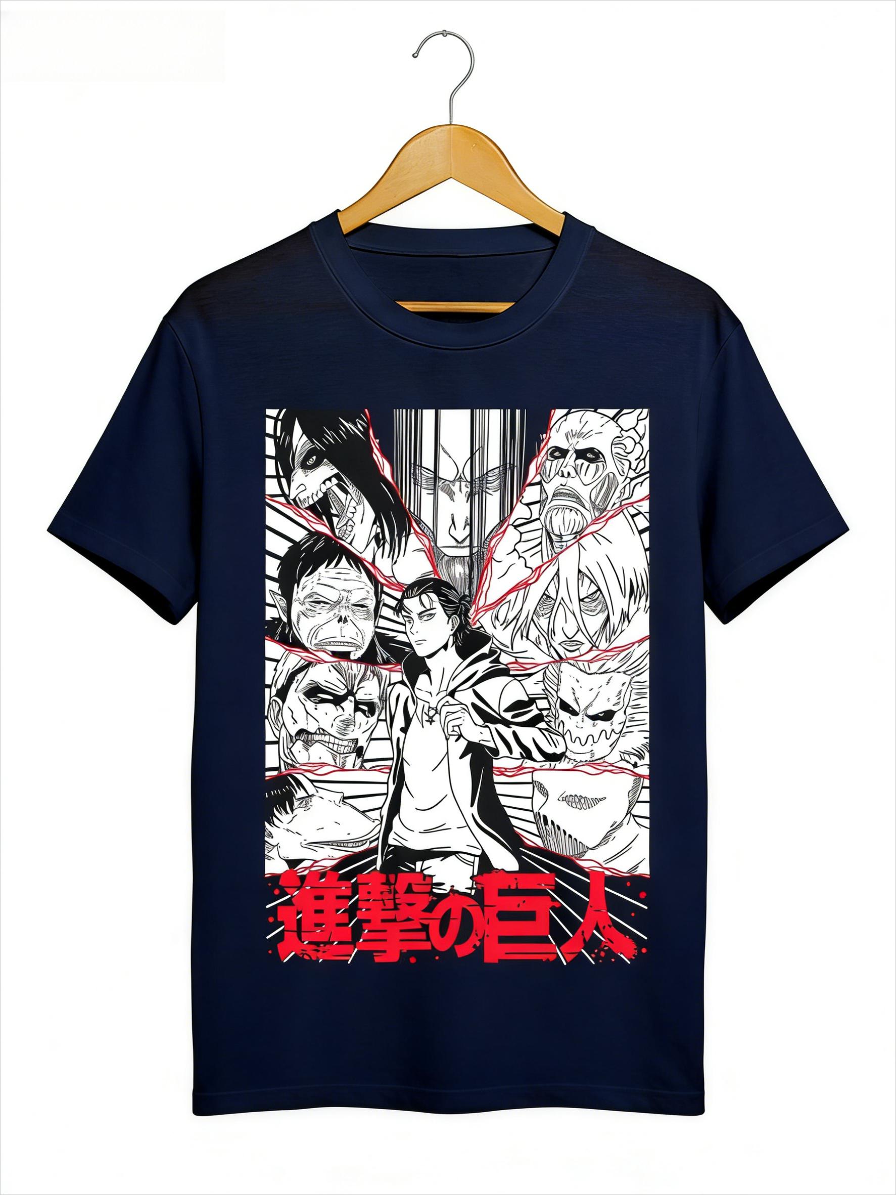 Shingeki No Kyojin T Shirt Attack on Titan Levi Shirt Anime Aot Comic Comfortable Breathable Retro TShirt Y2k Ins 4XL