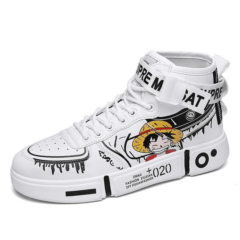 Podzimní a zimní kreslené dětské boty 10 pro střední a starší děti, sportovní a volnočasové boty 12 pro chlapce, vysoké boty na pouliční tanec 15 pro chlapce