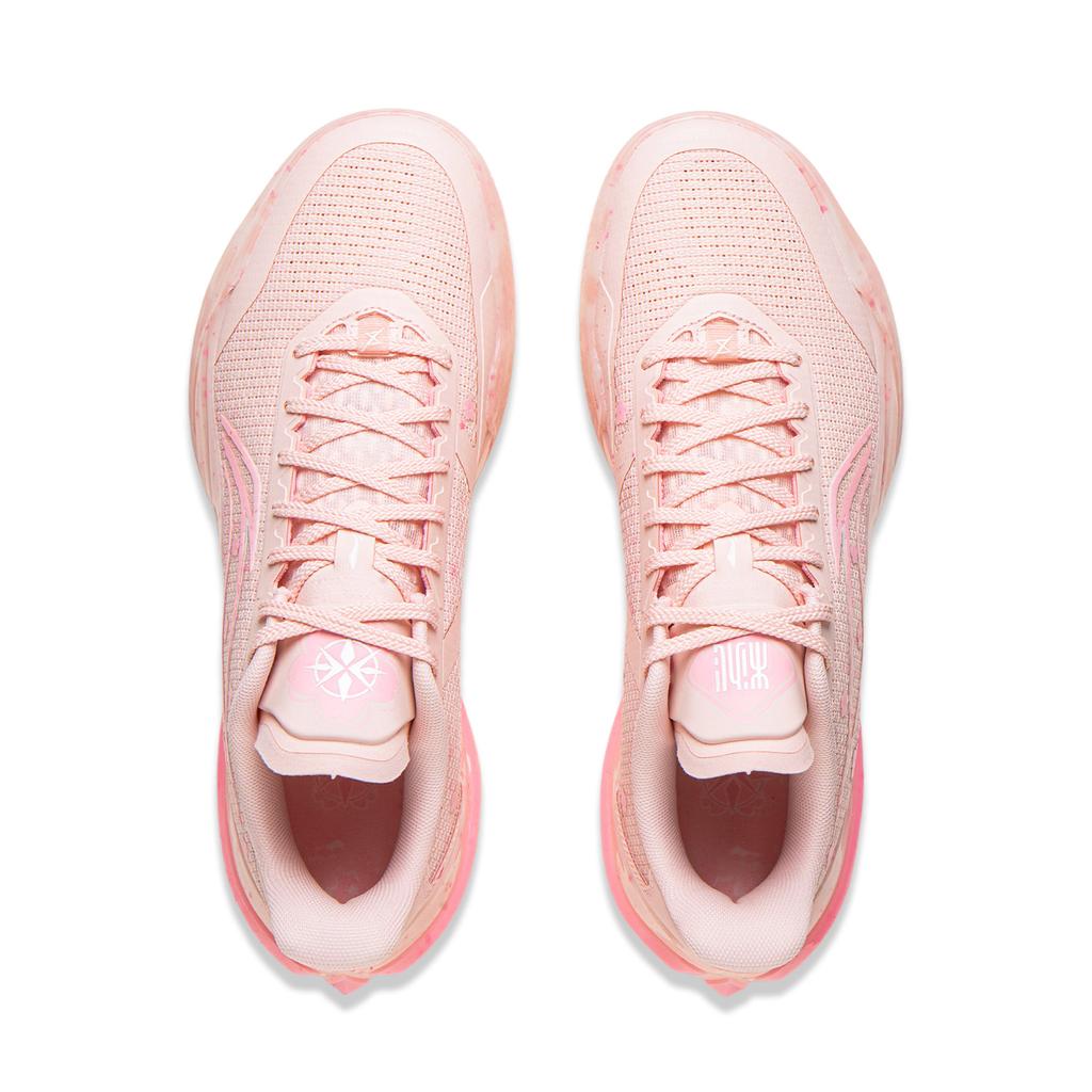 New LiNing Blade 5 V2 Cushioning, Slip Resistant, And Breathable Low Top Basketball Shoes Men's Pink ABAV061-1