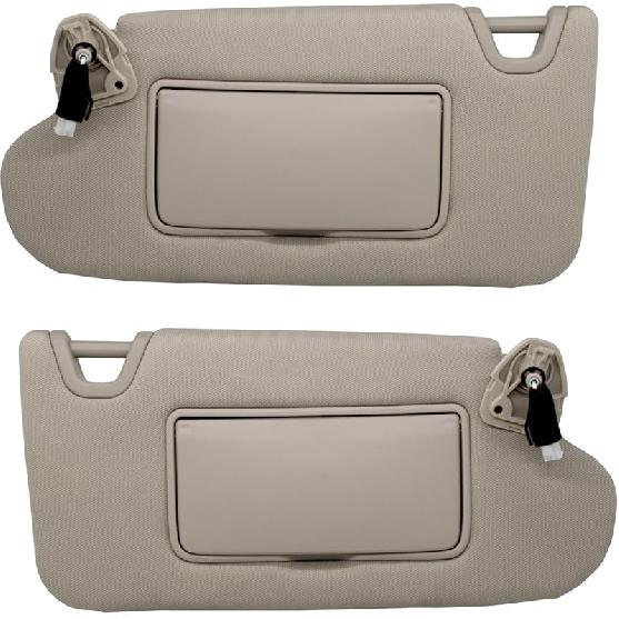 NHILES Left Driver Side Sun Visor Compatible With Nissan Altima 2013 2014 2015 2016 2017 2018 With Light, Without Sunroof 96401-3TA2A Beige
