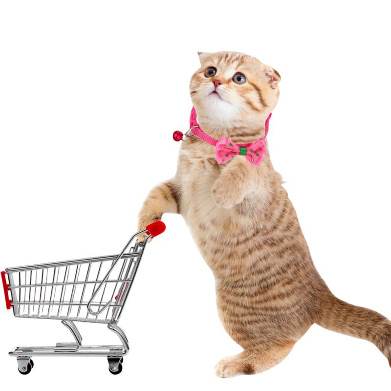 Colorful Fashion Pets Bowknot Collar With Bell Wear-resistant Size Adjustable Polka Dot Printing