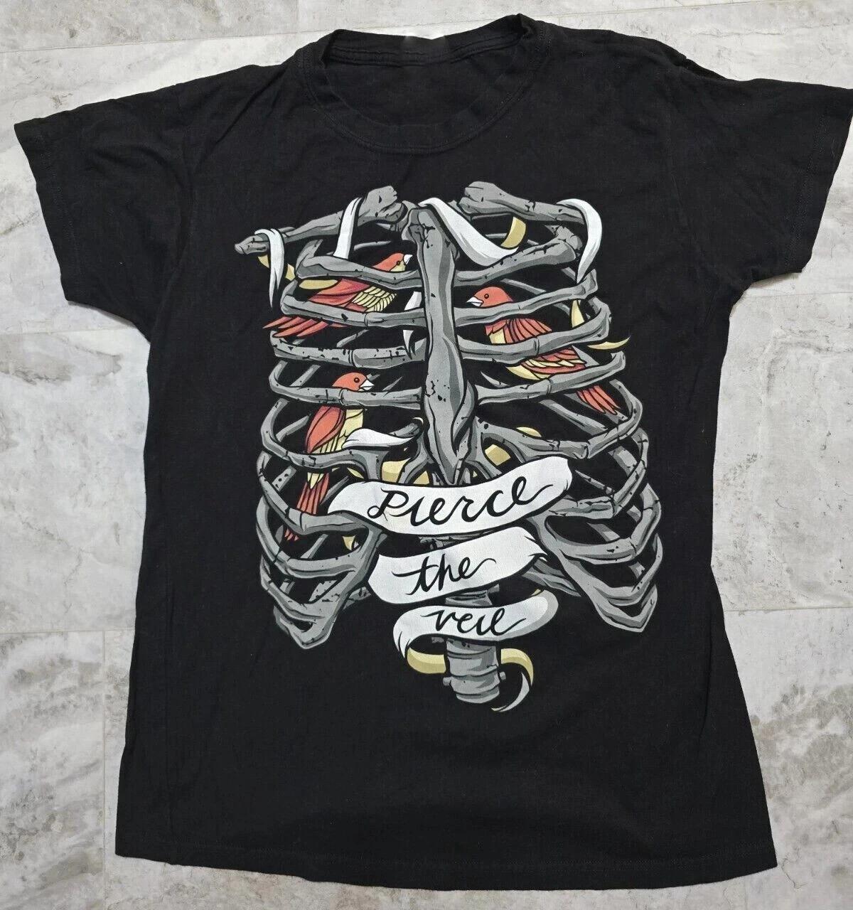 

Pierce The Veil Bird Rib Cage 100% Cotton T-shirt Mens Tees Top For Men Women Tee S-5XL 3XL