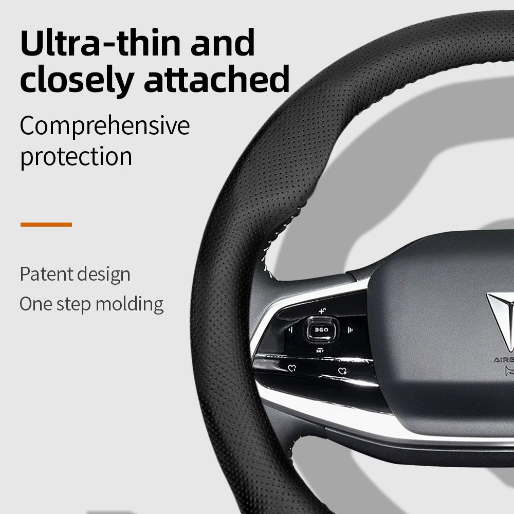 Suitable for Gwm Deepal Perforated Leather Steering Wheel Cover, Ultra-Thin and Breathable, Suitable for S05 S07 Sl03 L07 G318 S09 E07 