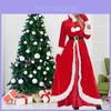 Elegant Christmas Costume For Women In Red Long Skirt Perfect For Party Events