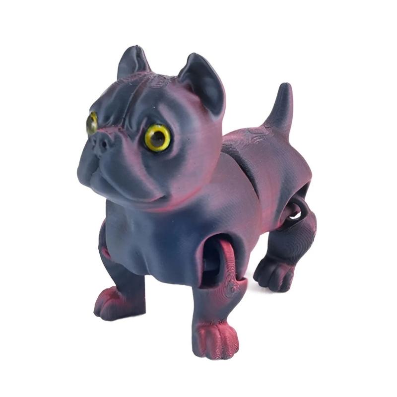 Kolorowe Zwierzątka Rękodzieło Zabawka dla Dzieci Piesek Drukowany 3D Dla Psa Ulga w Stresie Wspieranie Pielęgnacji Jamy Ustnej i Rozrywka