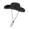 Summer hollow breathable sunscreen hat men's big head circumference versatile fashion bucket hat outdoor mountaineering fishing sun hat