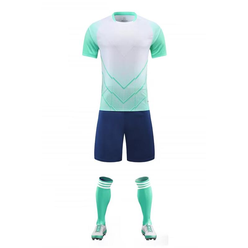 A football match jersey, short-sleeved children s adult jersey, student training jersey, football jersey set, quick-drying. XS