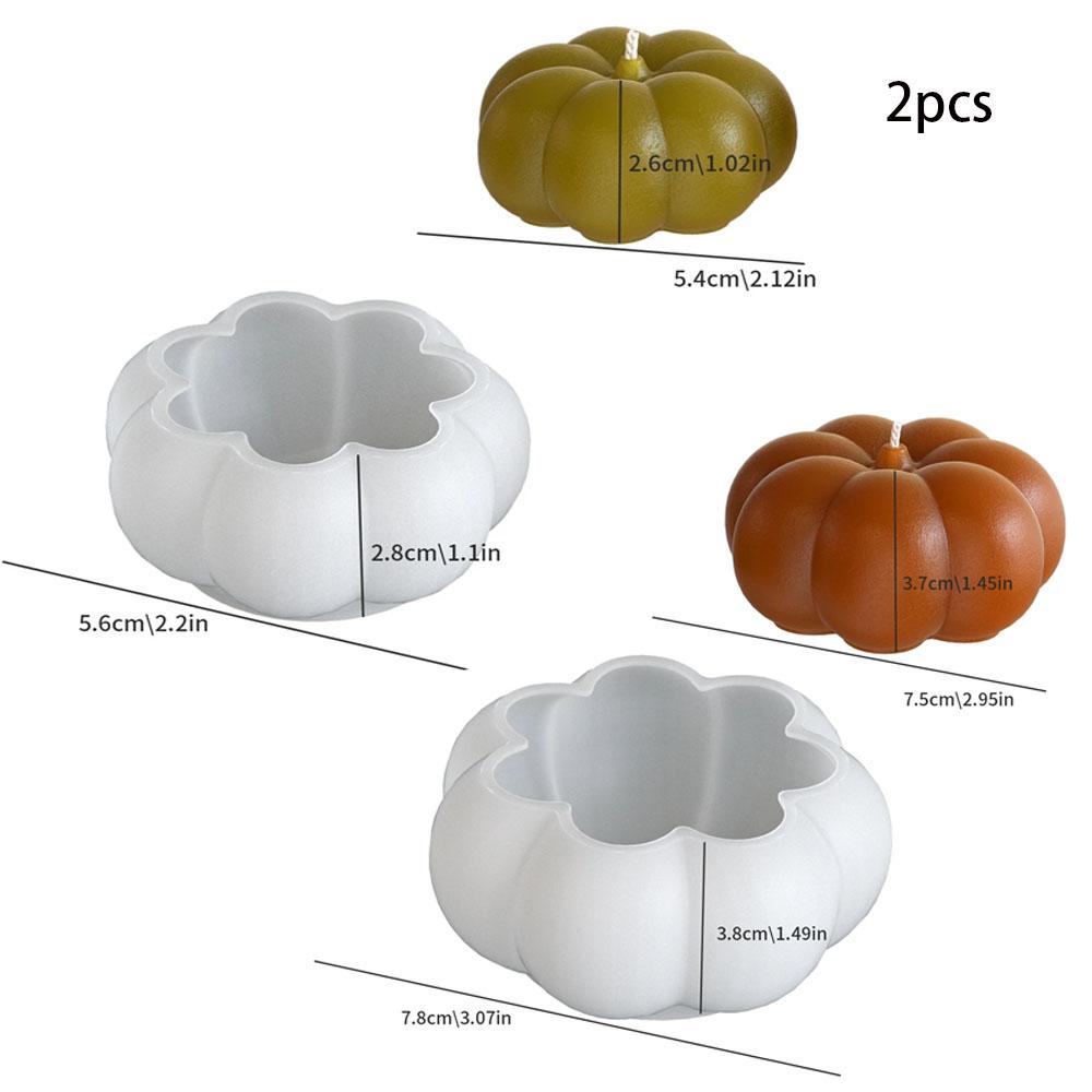 Halloween Pumpkin Silicone Mold for Candle Making - DIY Aromatherapy Soy Wax Candle Craft Kit, Seasonal Holiday Home Decor Gift