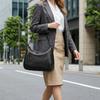 Retro Leather Hobo Bag for Women  Elegant Shoulder Crossbody Bag Classic Black Grey Handbag  Strap Luxury Female Tote