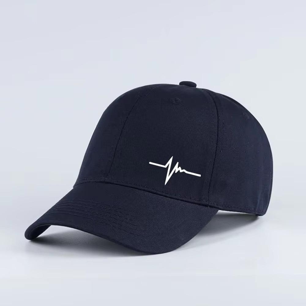 Lifeline Baseball Cap Heartbeat Visor Vintage Sun Hat  Outdoor темно-синий