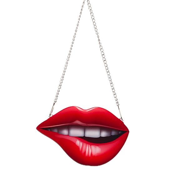 

Привлекательный автомобильный орнамент, двусторонний красный кулон для губ, праздничный декор, подарок B