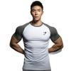 Men's Quick-Dry Color-Block Running T-Shirt - High Elasticity, Short-Sleeve Fitness Top