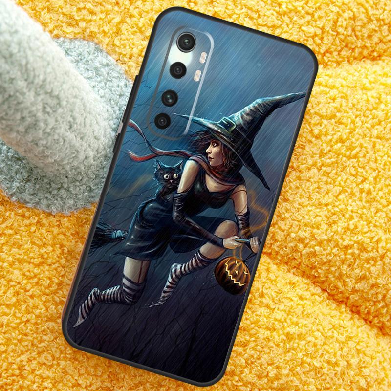 Moon Witch Horror Case For POCO X3 X4 X5 F5 Pro M5s C40 F4 GT F3 Cover For Xiaomi 12T 11T Pro 12 13 Lite 12X