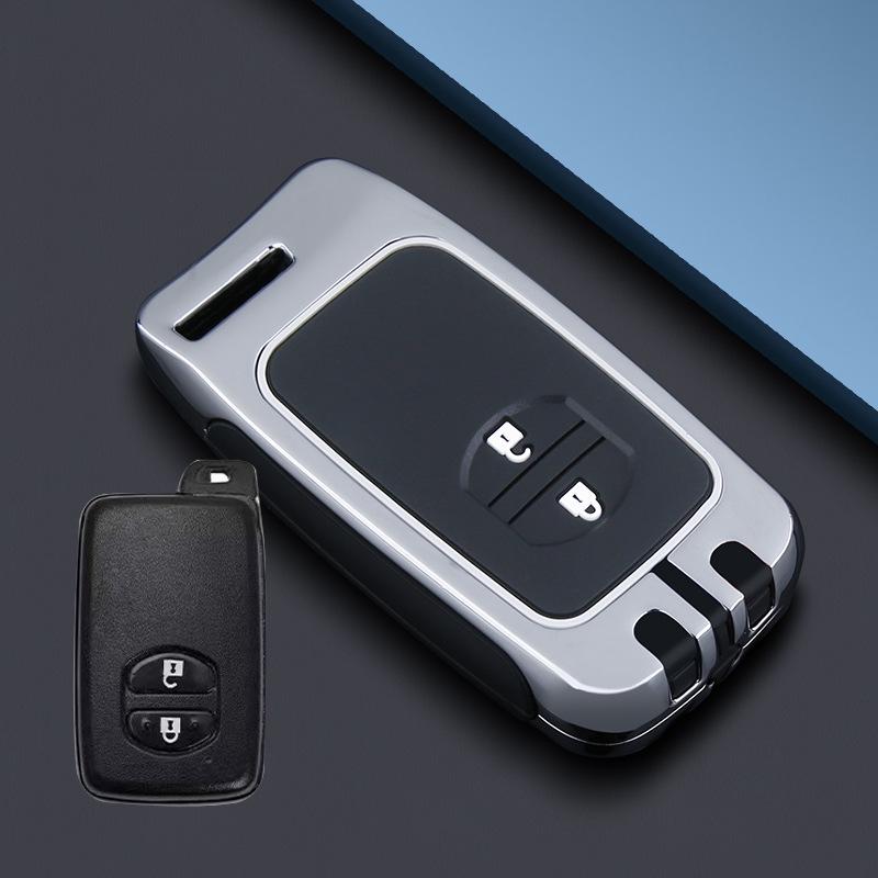 Metal Snap Button Key Case for Toyota: Camry, Crown, Reiz, Prado, Land Cruiser.