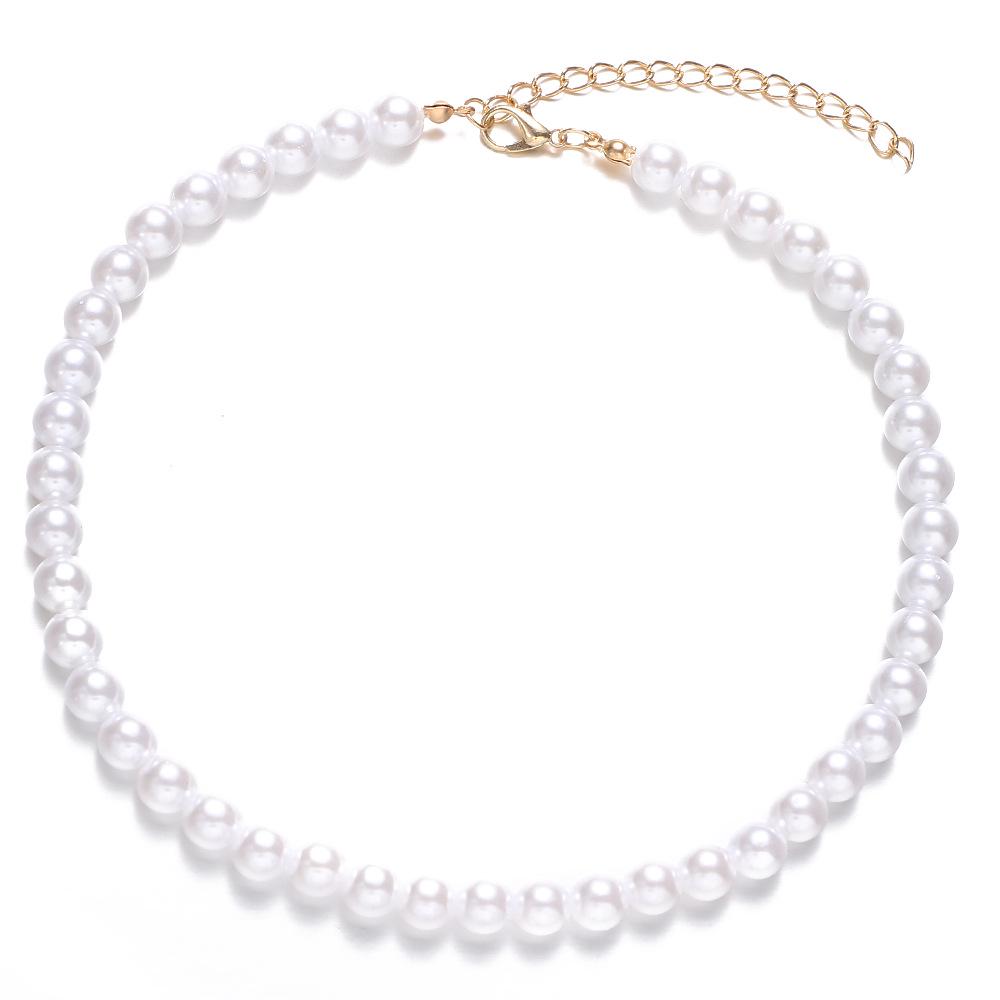 Collana Trendy con Ciondolo a Cuore per Donna - Catena Minimalista per la Clavicola con Chiusura OT per uno Stile alla Moda