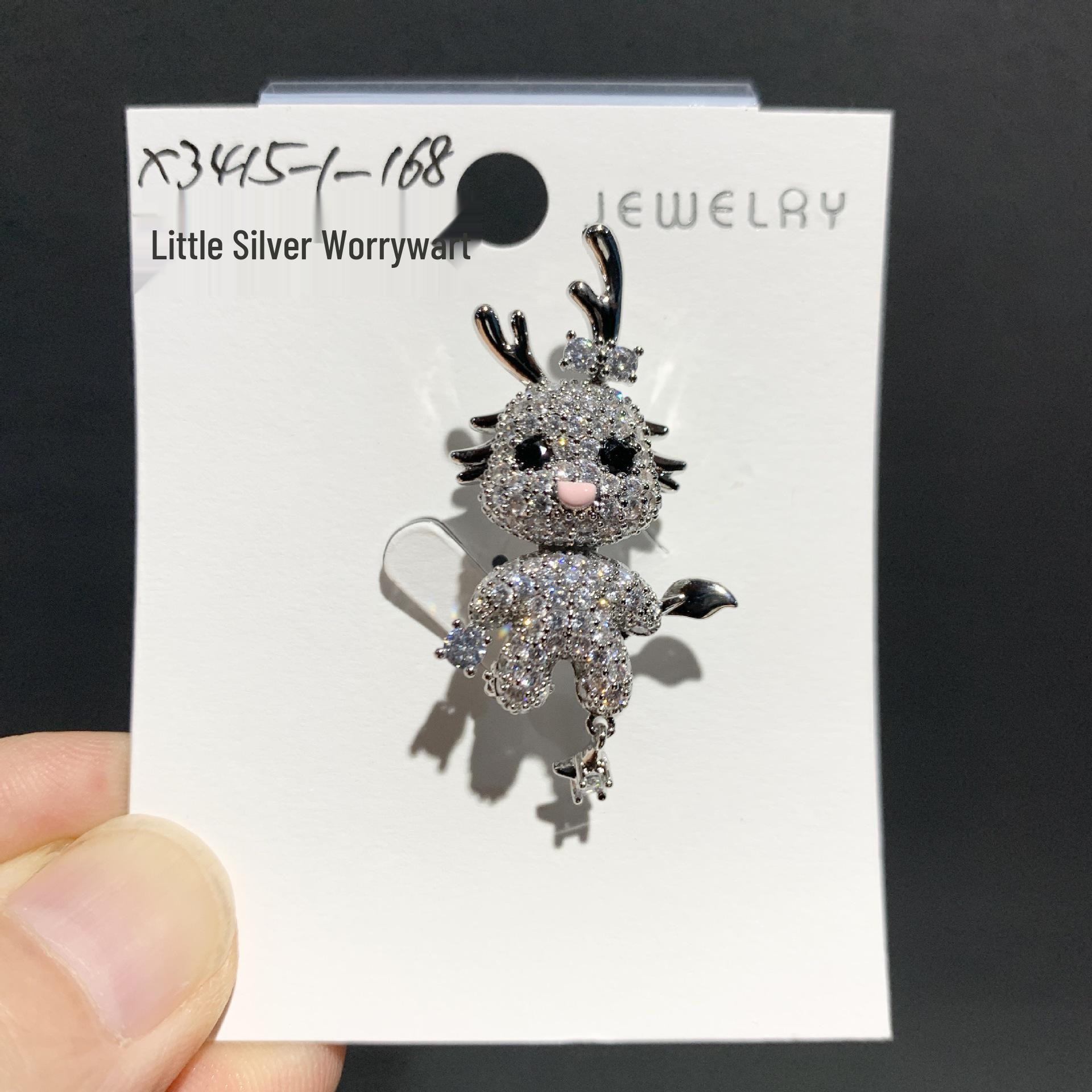 Bo Xin Yun Zodiac Dragon Creative Brooch - Cute and Exquisite Chest Pin
