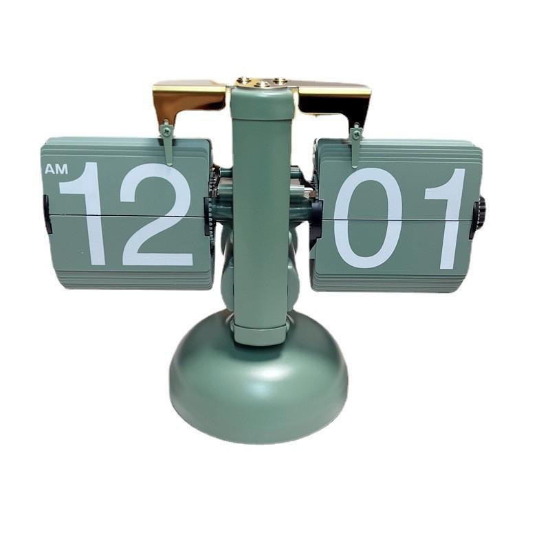 European Retro Flip Clock Table Ornament – Wang Ziru Style