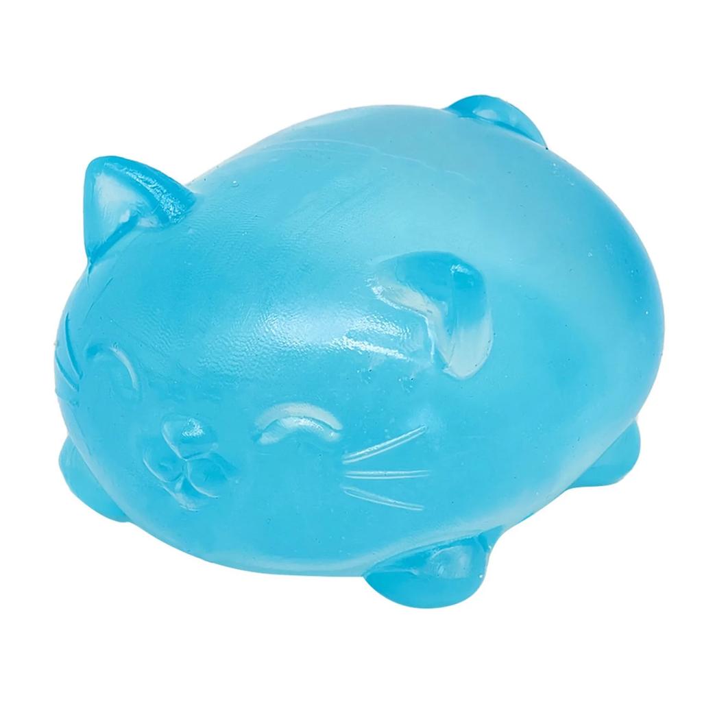 Coole Katzen Squishy Katze Stressball Glitzer Durchsichtig Fidget Spielzeug zur Angstlinderung