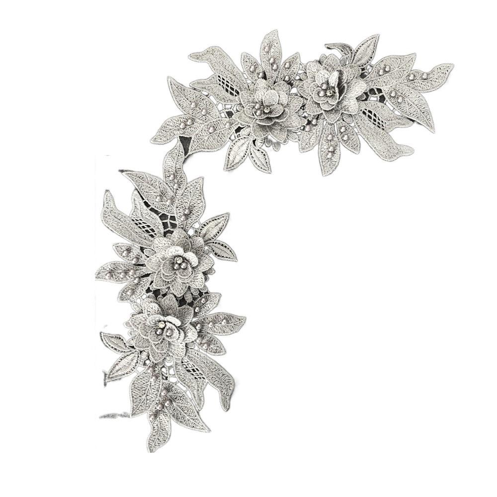 Gorgeous Embroidery Patch Hollow Clothes Patches Fabric Sticker Clothing Applique  Women Clothes