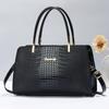 Women's Fashion Luxury Hot-Sale Patent Leather Lizard Pattern Shoulder Crossbody Top Handle Bag