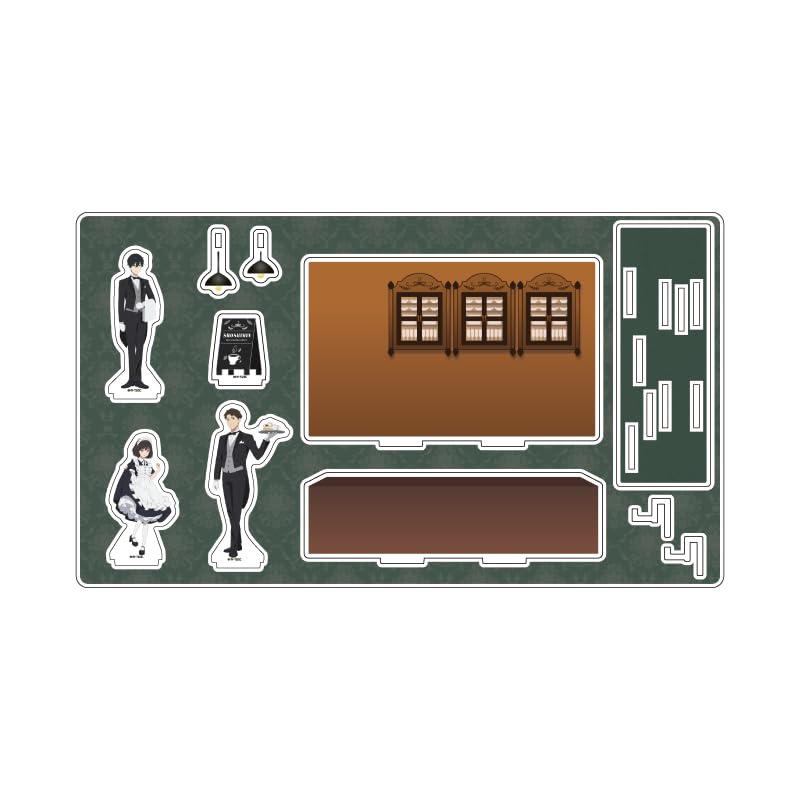 ТВ Аниме  Серия Мелких Граждан  01 Групповой Дизайн дворецкий и горничная версия. [Оригинальная иллюстрация] Премиальная акриловая диорама.