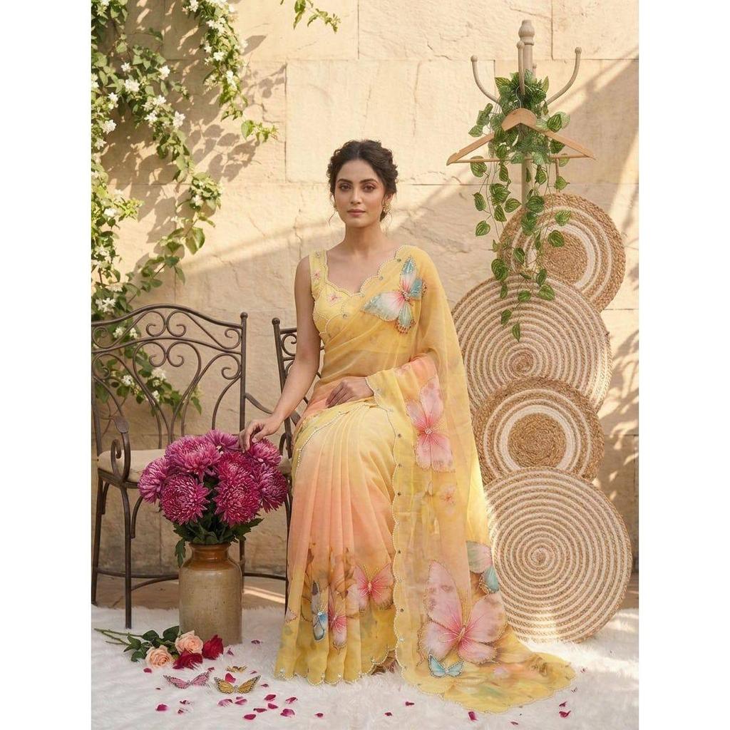Newly Launched Trending Butterfly Designer Saree