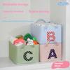 Home Clothes Storage Basket Bedroom Toy Storage Box Dormitory Storage Organizer Foldable  Socks with Large Capacity