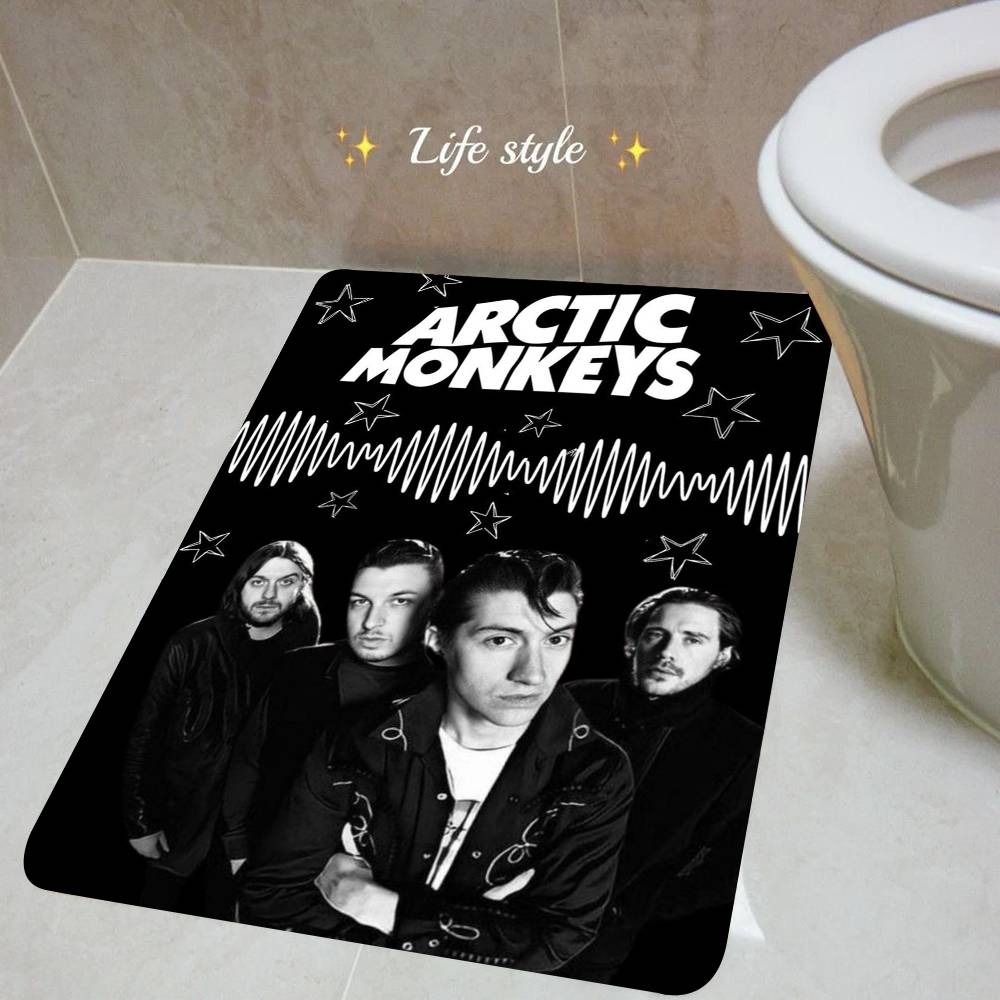 Vintage Arctic Monkeys Rock Band Music Cover Series Art Bath Mat Home Doormat Bathroom-Toilet Mats Bedroom Welcome Doormat