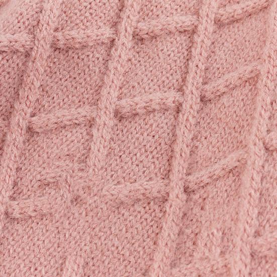 Women Winter Knitted Hat with Faux Fur Pom Pom Ball