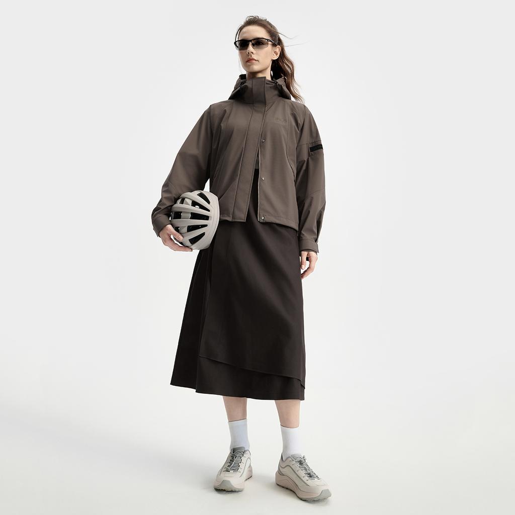 Fila Athletics Urban Explore Series Fashion Sports Outdoor Warm Loose Hooded Woven Jacket Women Jackets A11W538703F-BN