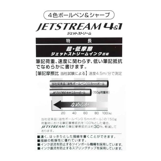 Jetstream 4-Color Ballpoint Pen & Mechanical Pencil, Disney Toy Story, 0.5mm Black, Red, Blue, Green, Lead Diameter 0.5mm