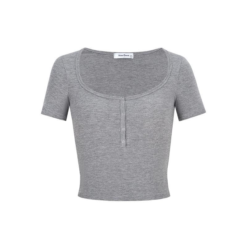 

Moses Queen Square Collar Short Sleeve Top - Pure Desire Large