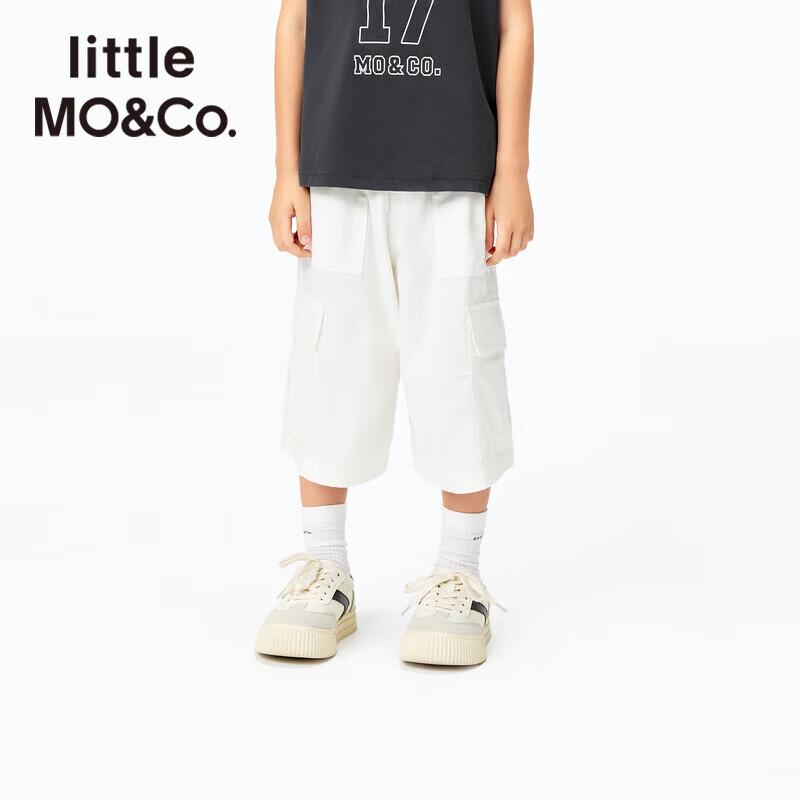 little MO&Co. Kids  Pure Cotton Casual Capri Pants 140
