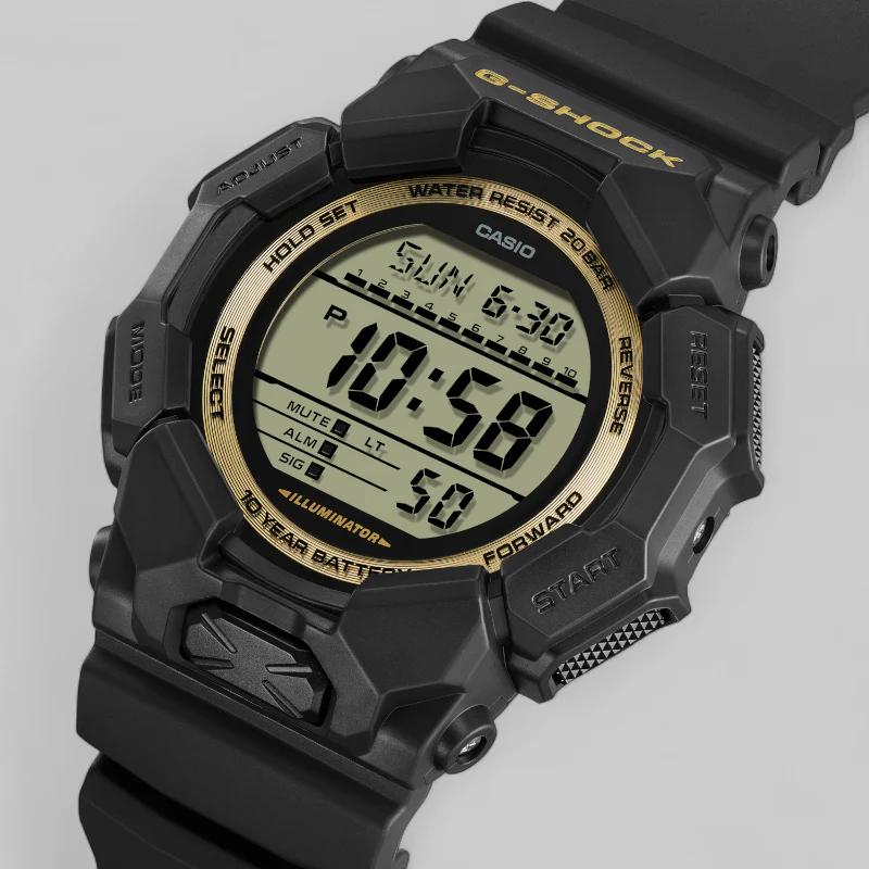 

CASIO GD-010 series 200 meters waterproof movement Quartz resin strap unisex gray dial GD-010GB-1A9 сірий колір