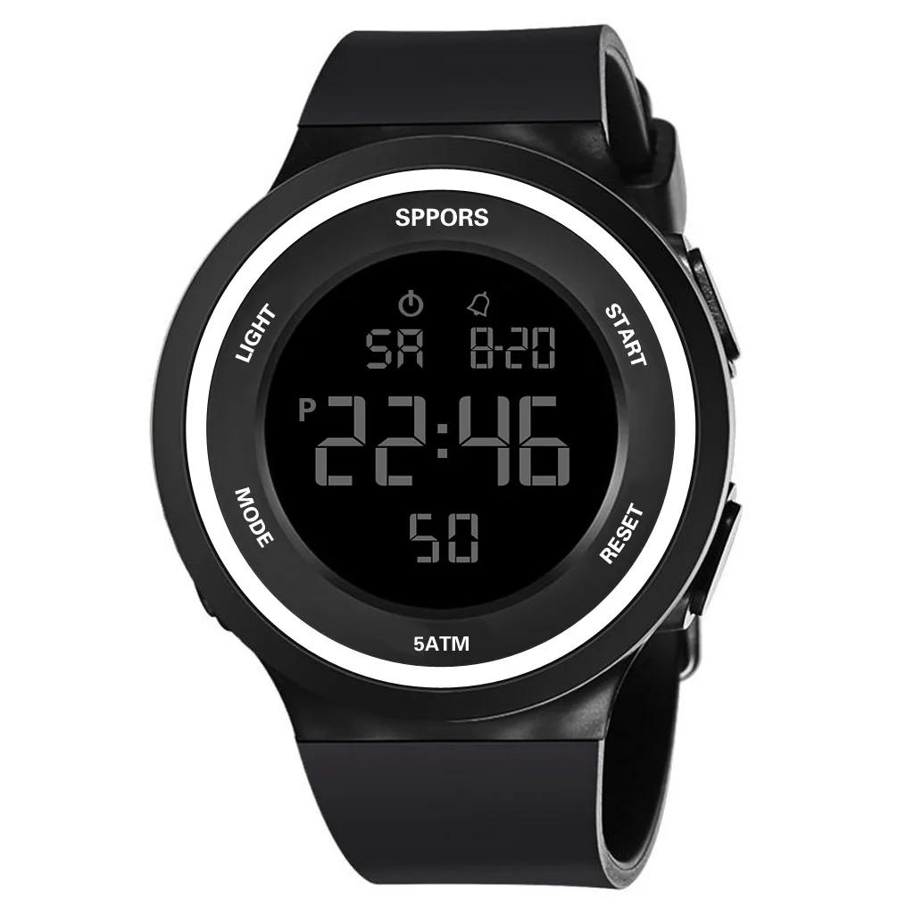 Waterproof Led Watches for Men Outdoor Sports Men Digital Led Quartz Alarm Men Wrist Watch Fashion Electronic Watch New