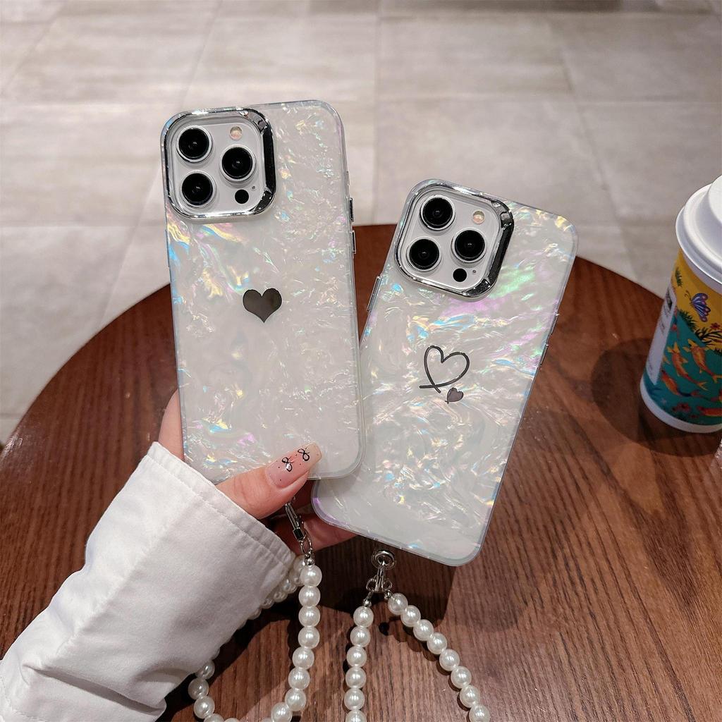 Perlový náramek na ruku Láska Pouzdro na telefon Pro IPhone X/XR/XS MAX/11/12/13/14/15/16/Pro/Plus/Pro Max, Perfektní narozeninový dárek pro rodinu, přátele a partnery