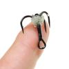 ICERIO 10PCS Lifelike Egg Bead Treble Hooks Glow Ice Fishing High Carbon Steel Sharp Barbed Fishing Hooks for Trout & Salmon
