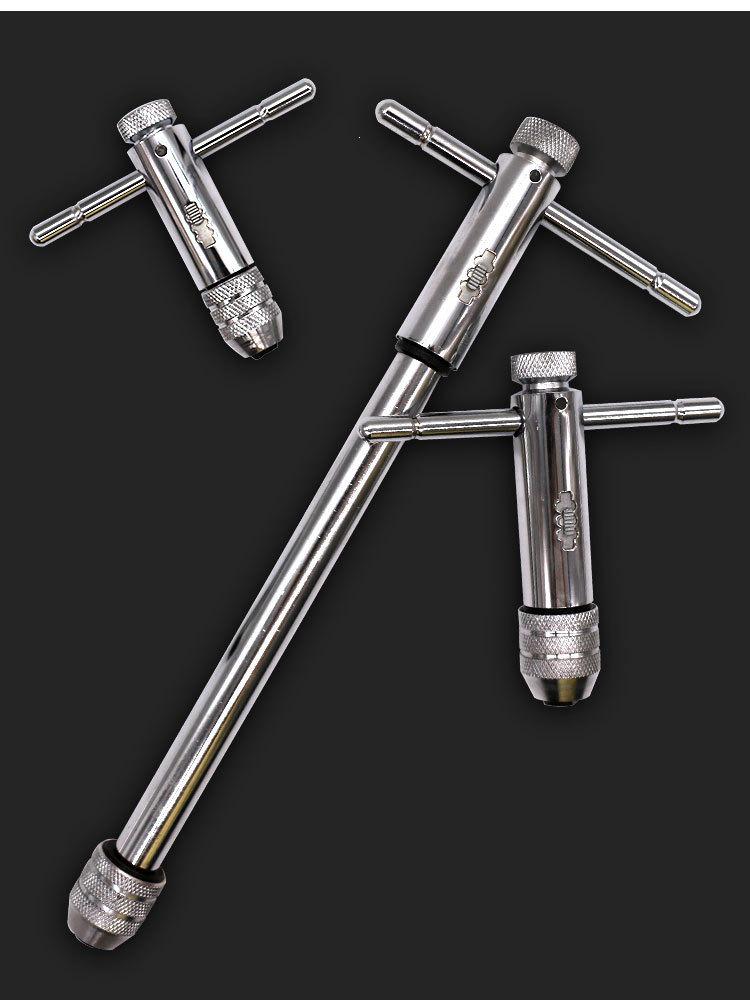 Adjustable T-Handle Ratchet Tap Wrench for Threading