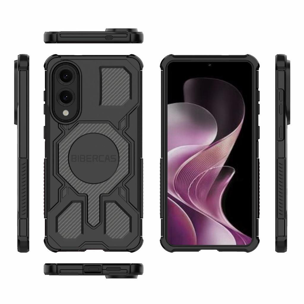 BIBERCAS J-16 Series For Samsung Galaxy S25 Edge Case Compatible with MagSafe Anti Drop TPU+PC Phone Cover