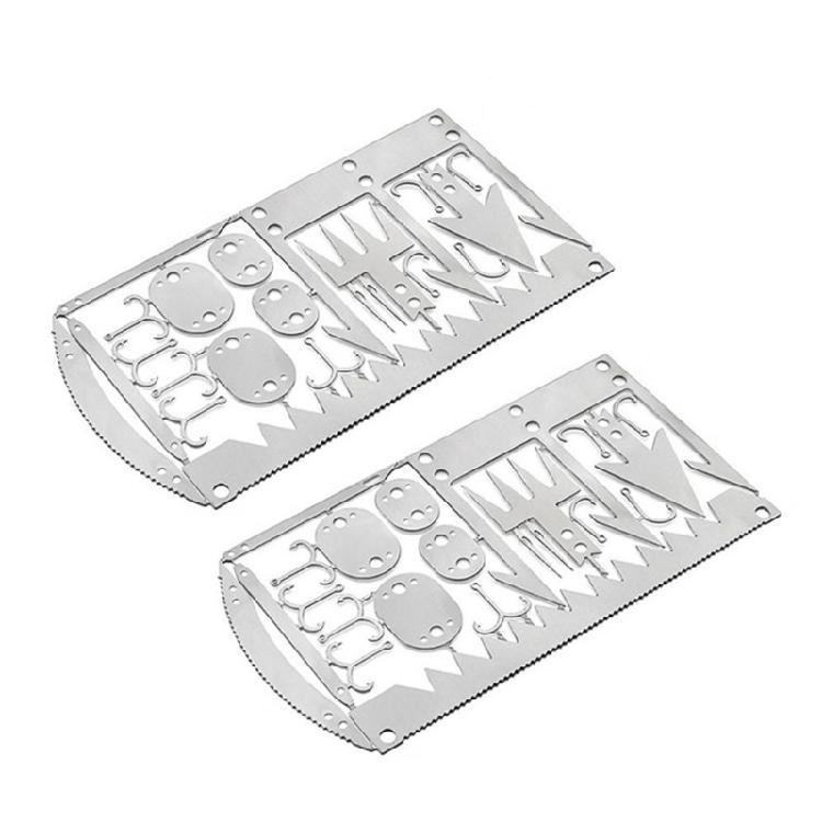Survivals Card Stainless Steels Fishing Hook Card Outdoor Survivals Card Multitool
