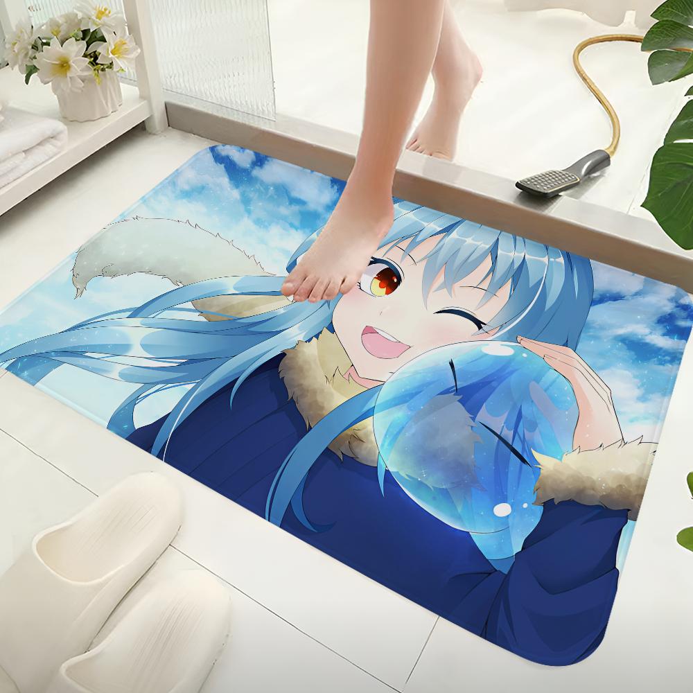 Demon Slime Rimuru Tempest Hallway Carpet Non-Slip Laundry Room Mat Laundry Decor Balcony Child Living Room Toilet Rug