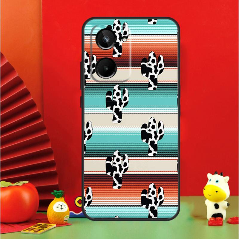 

Boho Botanical Leaf Cow Cactus For Realme C35 C53 C55 C67 GT Neo 6 GT5 9 10 11 12 Pro Plus C25S C21Y C30 C31 C33 C51 Case Realme C51