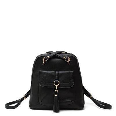 Gratante Women's Cross-Shoulder 2-Way Mini Backpack (abb-g0026) (Black)